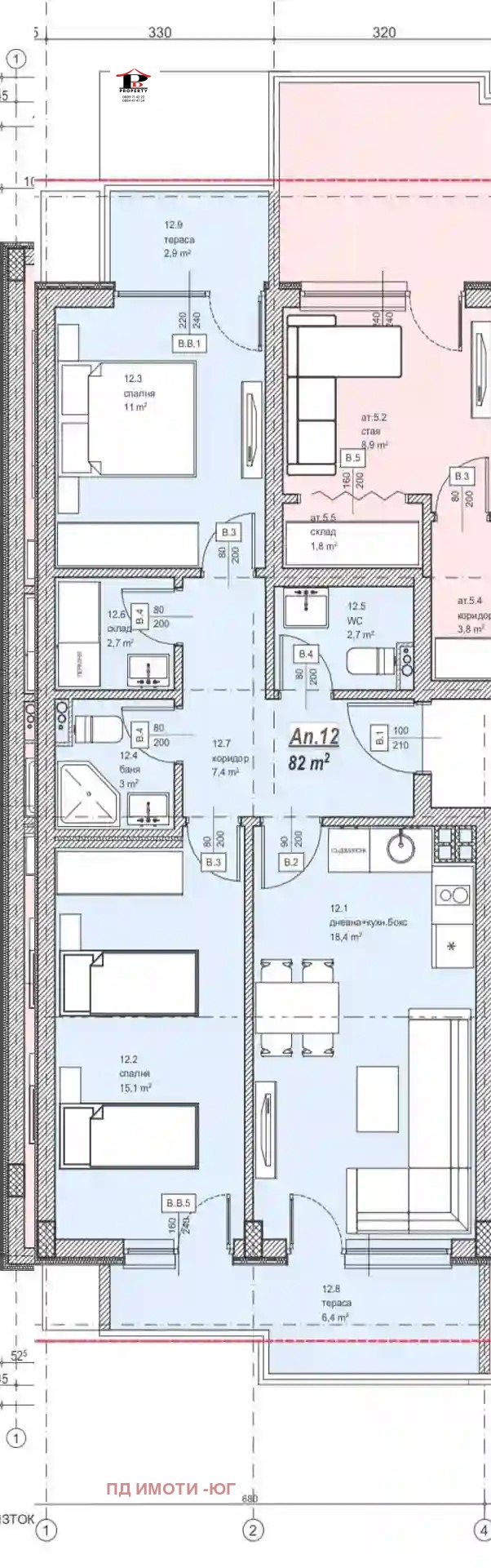 Eladó  2 hálószobás Sofia , Vitosa , 95 négyzetméter | 98626659