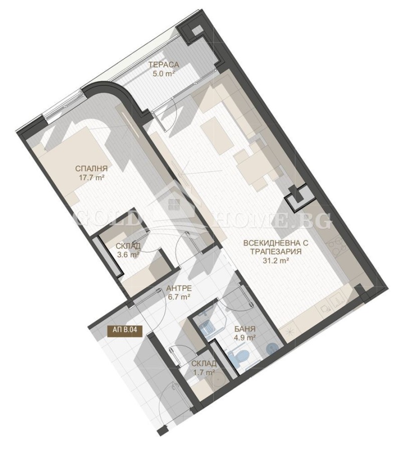 Na prodej  1 ložnice Plovdiv , Centar , 55 m2 | 28293573 - obraz [6]