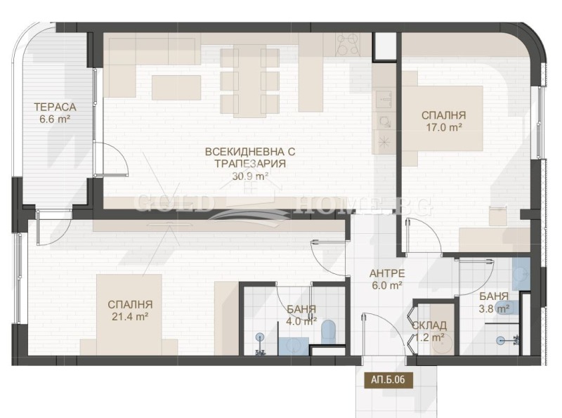 Na prodej  1 ložnice Plovdiv , Centar , 55 m2 | 28293573 - obraz [7]