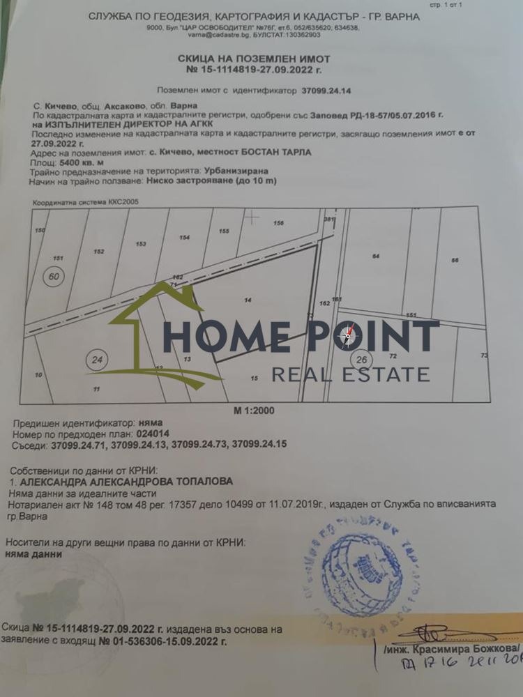 Eladó  Cselekmény régió Várna , Kicsevo , 5400 négyzetméter | 26264362 - kép [3]