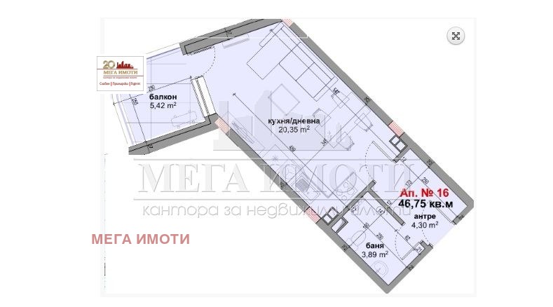 Продава 1-СТАЕН, гр. Приморско, област Бургас, снимка 3 - Апартаменти - 55817376