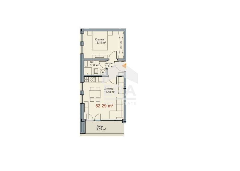 Na sprzedaż  1 sypialnia Warna , k.k. Czajka , 52 mkw | 62313941 - obraz [2]