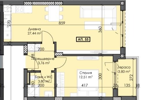 Продава 2-СТАЕН, гр. Пловдив, Тракия, снимка 6 - Апартаменти - 54135868