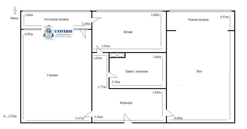 Продава 3-СТАЕН, гр. София, Гоце Делчев, снимка 13 - Aпартаменти - 47977512