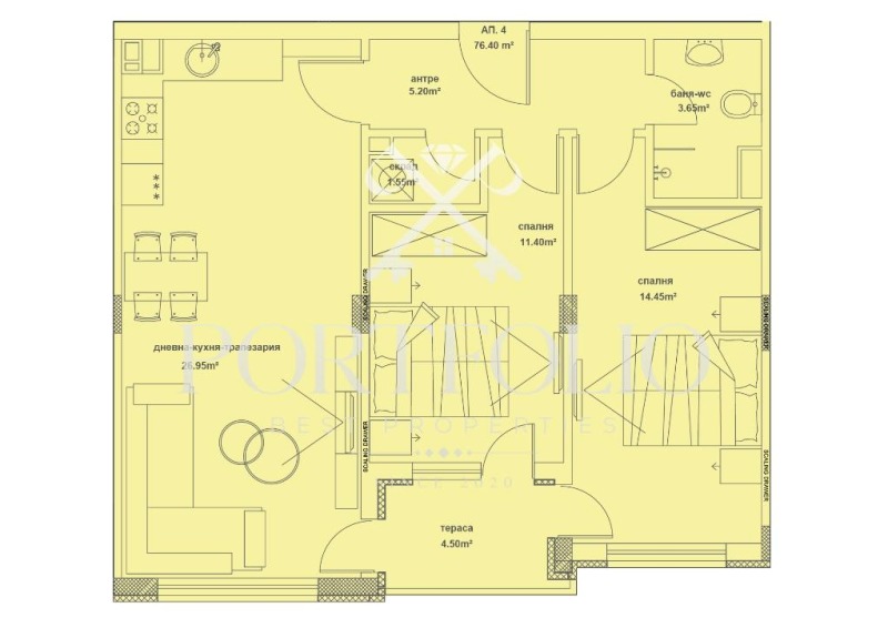 For Sale  2 bedroom Burgas , Meden rudnik - zona A , 89 sq.m | 96281783 - image [2]