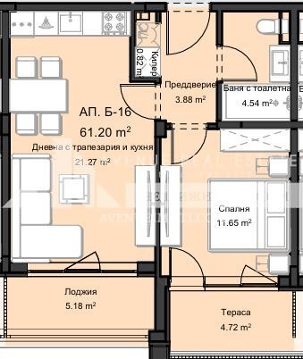 Zu verkaufen  1 Schlafzimmer Plowdiw , Ostromila , 68 qm | 11930693 - Bild [2]