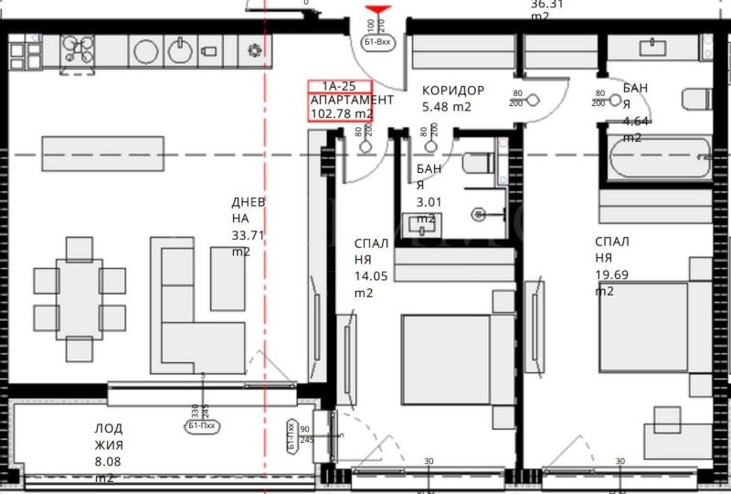 Продава 3-СТАЕН, гр. София, Кръстова вада, снимка 8 - Aпартаменти - 47706684