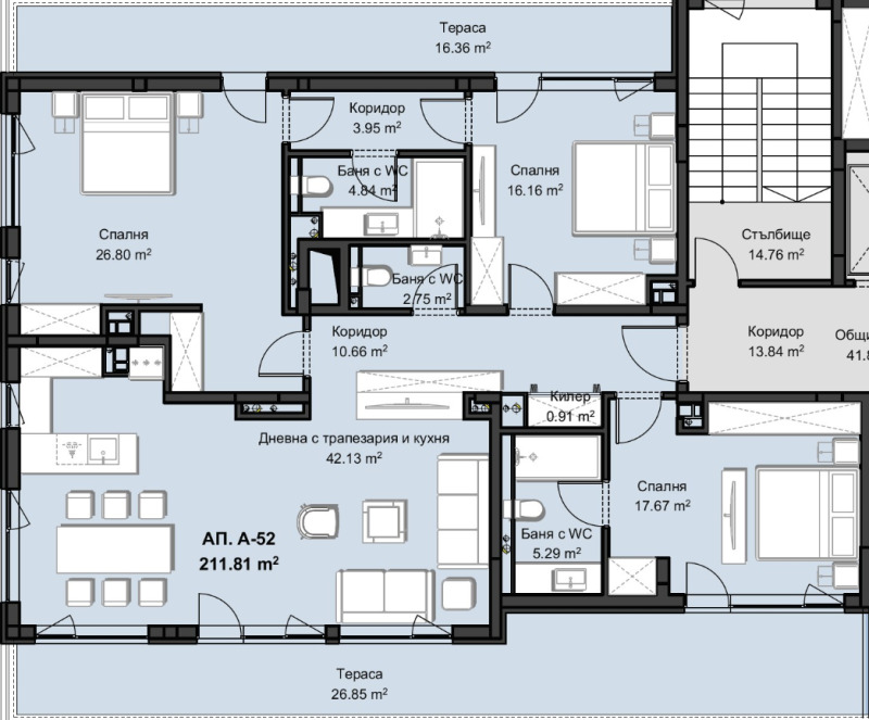 En venta  3 dormitorios Plovdiv , Jristo Smirnenski , 256 metros cuadrados | 94328433