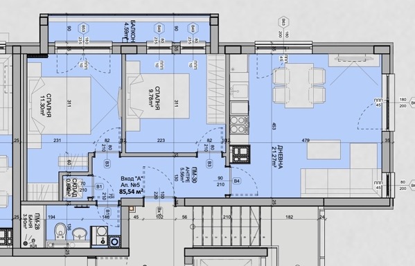 Продава 3-СТАЕН, гр. София, Манастирски ливади, снимка 2 - Апартаменти - 52049459