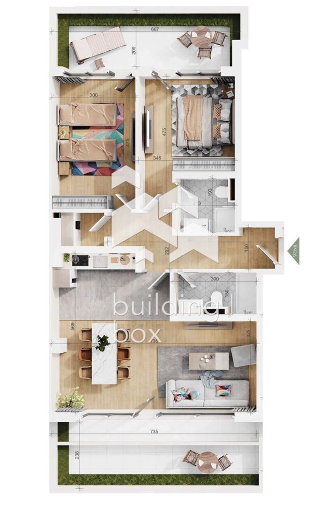 Продава 3-СТАЕН, гр. Пловдив, Тракия, снимка 8 - Апартаменти - 53536850