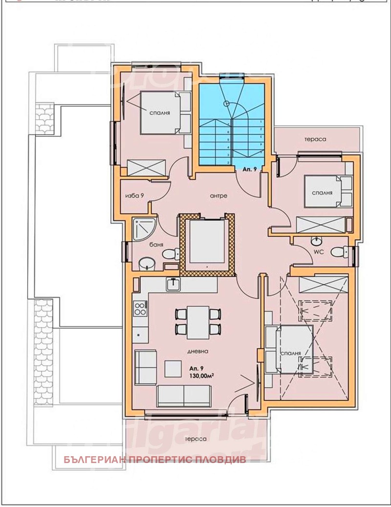 Продава 4-СТАЕН, гр. Пловдив, Съдийски, снимка 3 - Aпартаменти - 49542593