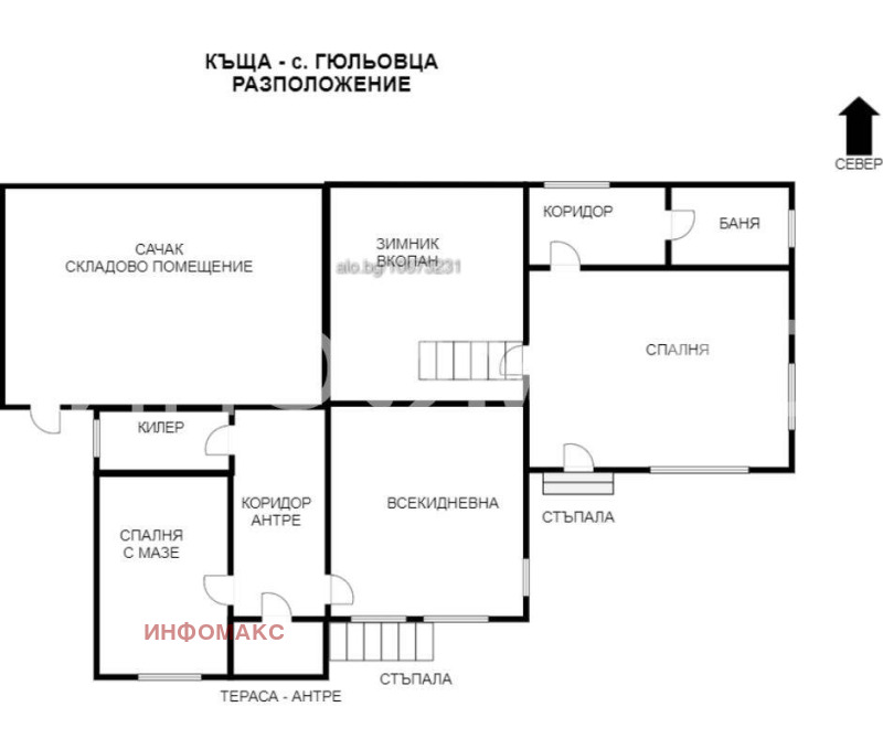 Продава КЪЩА, с. Гюльовца, област Бургас, снимка 4 - Къщи - 52221611