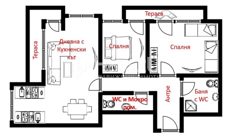 Продава 3-СТАЕН, гр. Бургас, Център, снимка 14 - Aпартаменти - 48161297