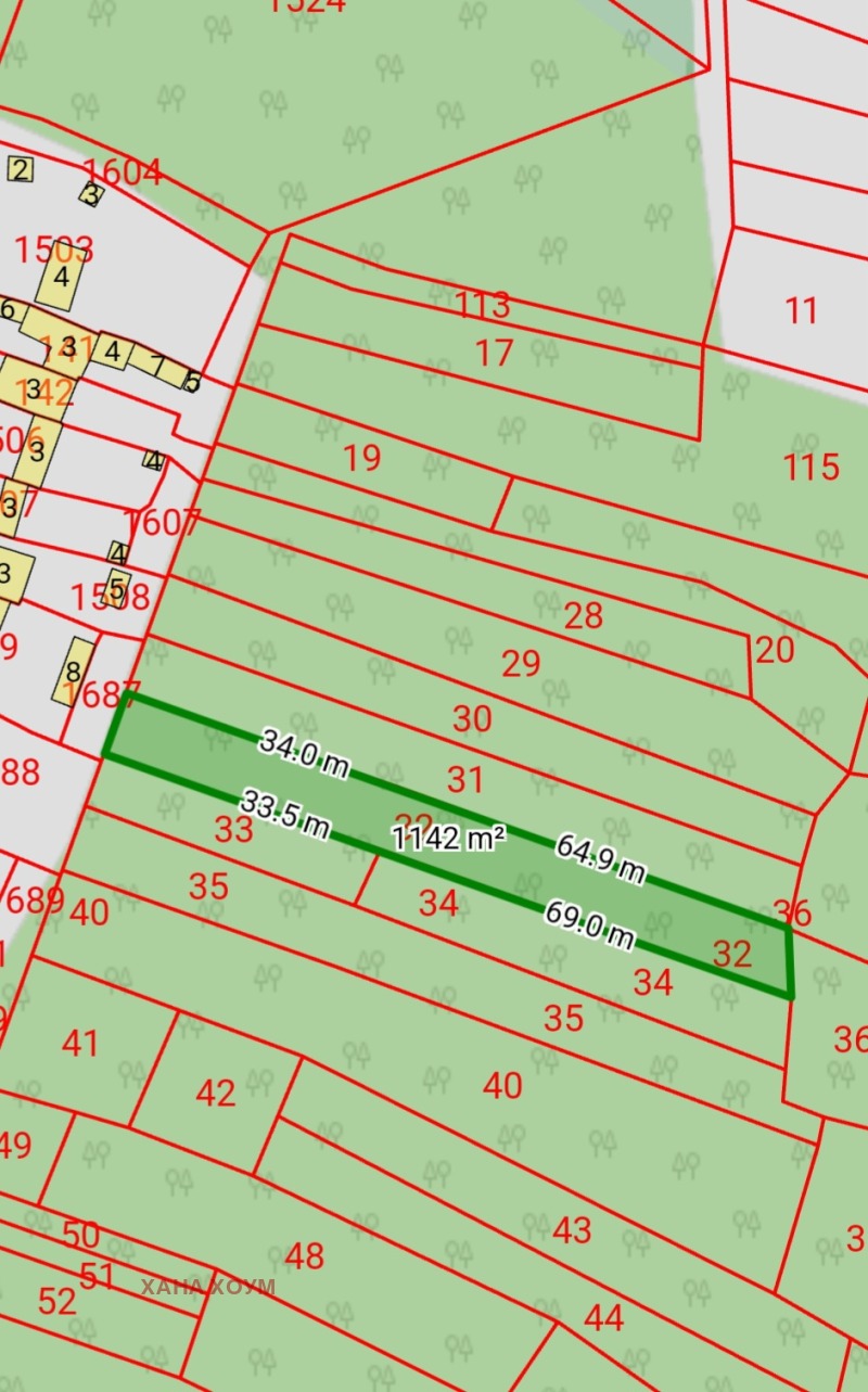 Продава ПАРЦЕЛ в област Ловеч, с. Черни Осъм - 5168 кв.м / 26 500 € » 51 829.50 лв., ХАНА ХОУМ