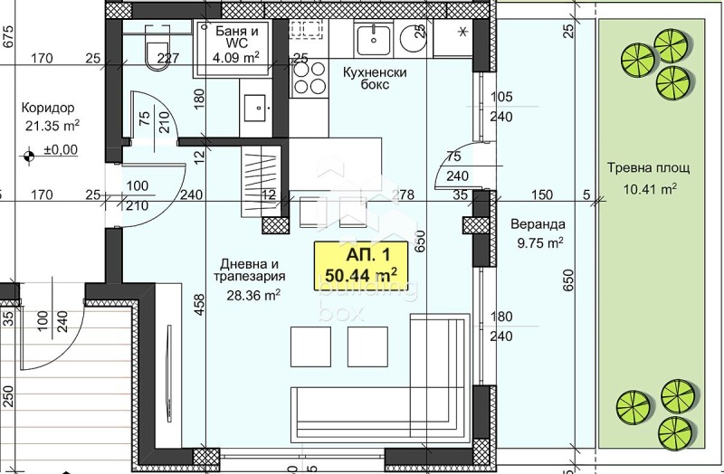 En venta  Estudio Plovdiv , Jristo Smirnenski , 64 metros cuadrados | 87421964 - imagen [8]
