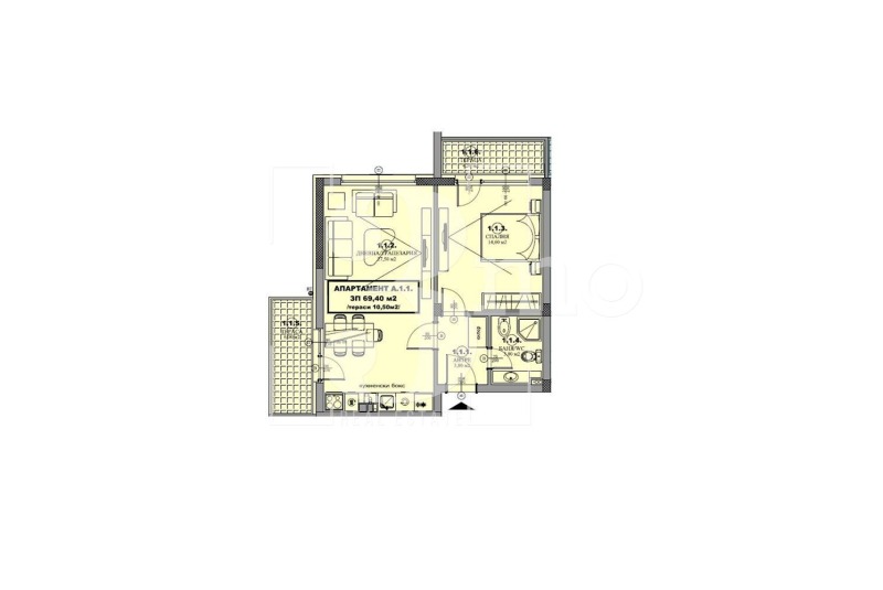 Продава 2-СТАЕН, гр. Елин Пелин, област София област, снимка 8 - Aпартаменти - 46423547