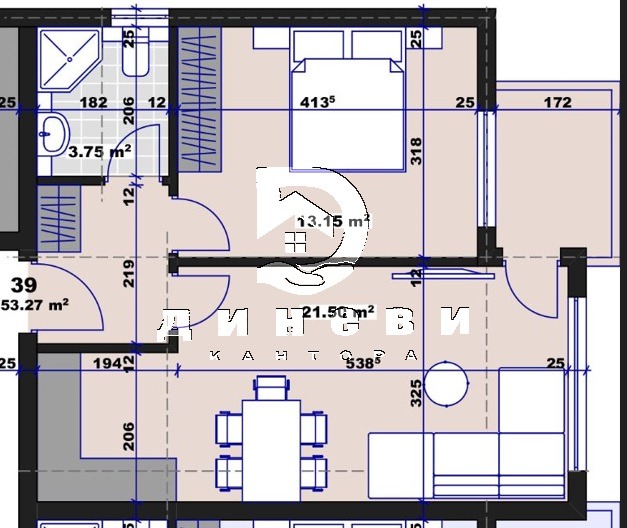Na prodej  1 ložnice Stara Zagora , Tri čučura - sever , 62 m2 | 57094619 - obraz [4]