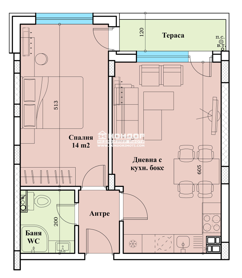 Продава 2-СТАЕН, гр. Пловдив, Христо Смирненски, снимка 3 - Aпартаменти - 42007989