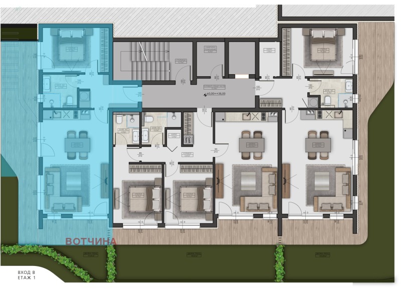 Eladó  1 hálószoba régió Dobrich , Kavarna , 77 négyzetméter | 20737673 - kép [2]