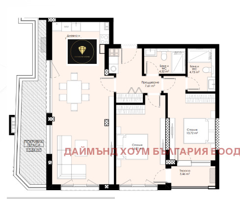 Zu verkaufen  2 Schlafzimmer Plowdiw , Hristo Smirnenski , 141 qm | 12505570 - Bild [2]