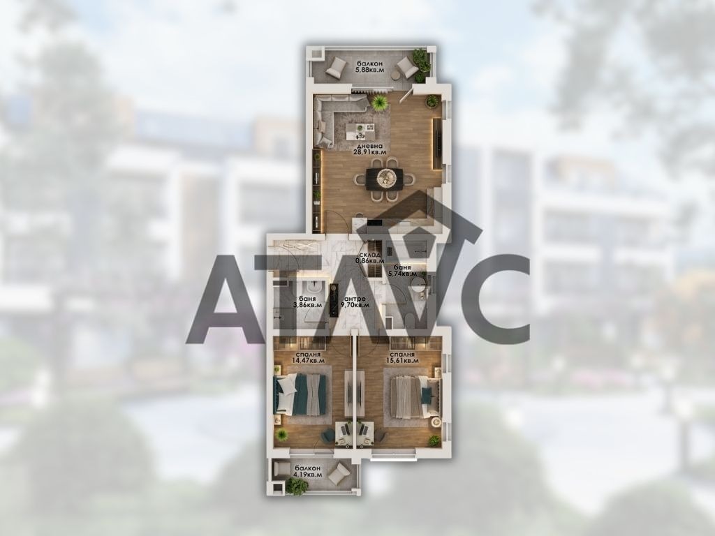 Продава 3-СТАЕН, гр. Пловдив, Остромила, снимка 11 - Апартаменти - 55796239