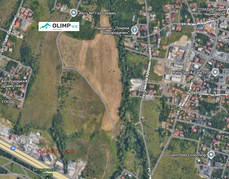 Продава ПАРЦЕЛ в град София, Кръстова вада - 2379 кв.м / 739 400 € » 1 446 140.70 лв., ОЛИМП - ЮВ