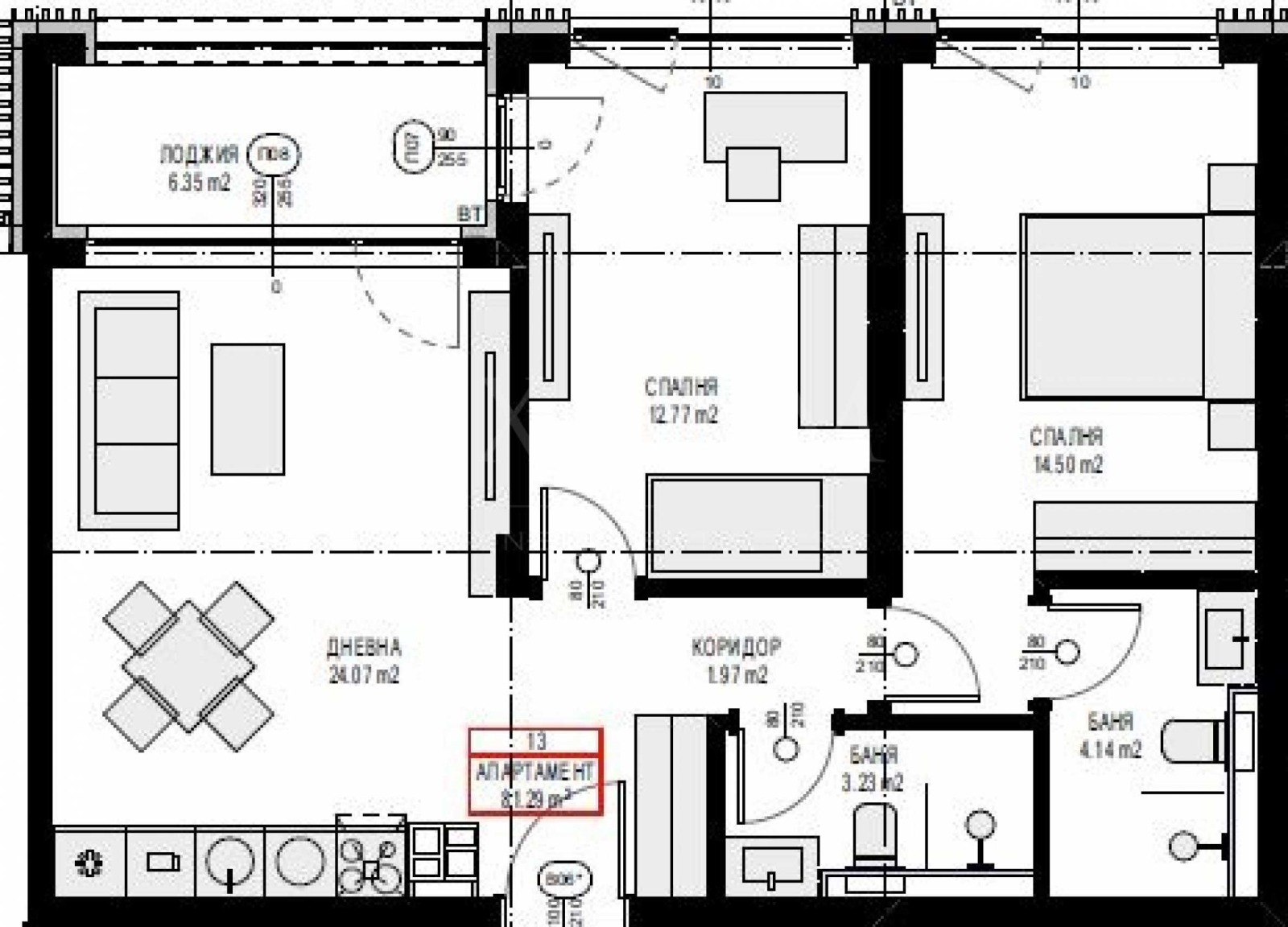 Продава 3-СТАЕН, гр. София, с. Панчарево, снимка 2 - Апартаменти - 55301799
