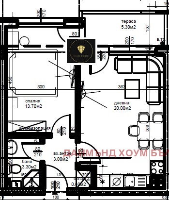 Продава 2-СТАЕН, гр. Пловдив, Коматевски възел, снимка 2 - Aпартаменти - 47968045