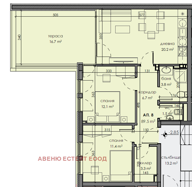 Zu verkaufen  2 Schlafzimmer Warna , Briz , 114 qm | 24618943 - Bild [3]