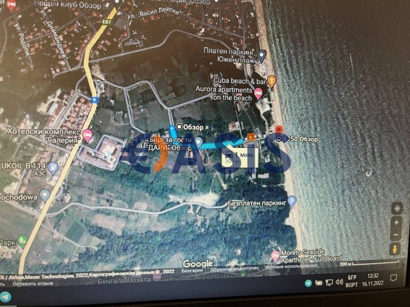 Продава  Парцел, област Бургас, гр. Обзор • 73 300 EUR • ID 74500173 — holmes.bg - [1] 