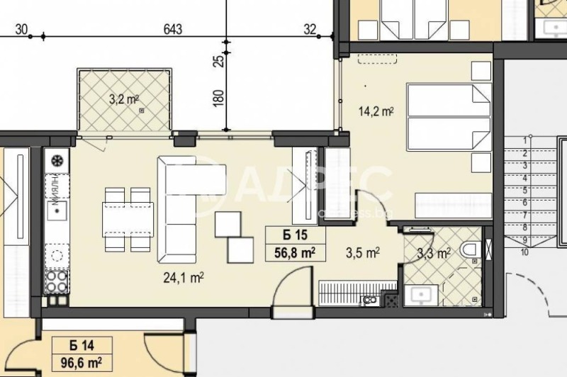 Продава 2-СТАЕН, гр. София, Бояна, снимка 3 - Апартаменти - 52686222