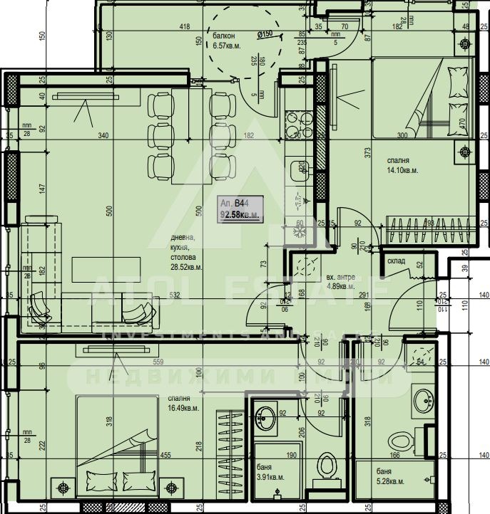 Продава 3-СТАЕН, гр. Пловдив, Христо Смирненски, снимка 3 - Апартаменти - 54147938