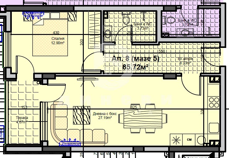À venda  1 quarto Stara Zagora , Jeleznik - centar , 82 m² | 98073038 - imagem [3]