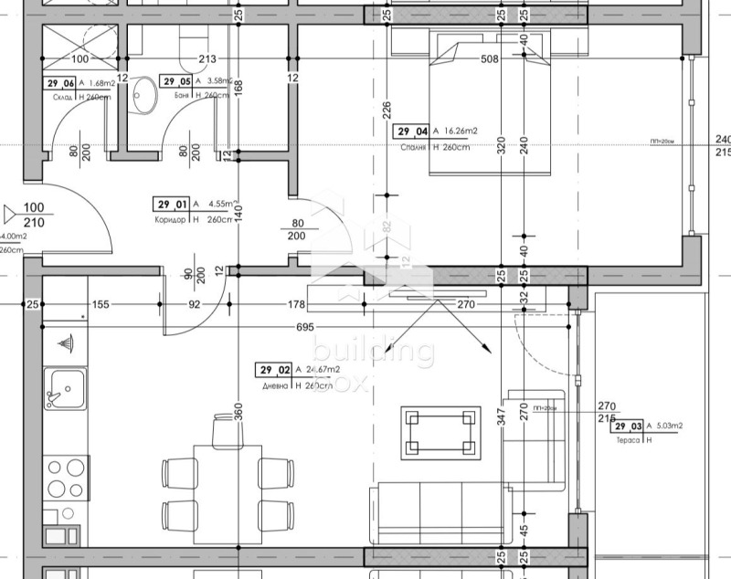 In vendita  1 camera da letto Plovdiv , Karshiiaka , 74 mq | 90706961 - Immagine [2]