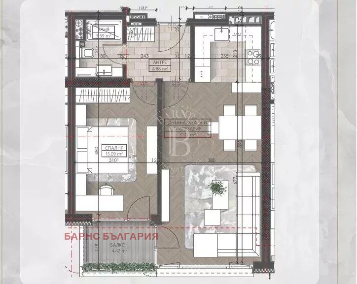 Продава 2-СТАЕН, гр. София, Младост 3, снимка 2 - Апартаменти - 52291110