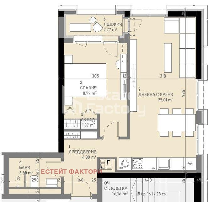 Продава 2-СТАЕН, гр. София, Банишора