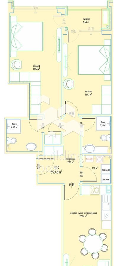 Продава 3-СТАЕН, гр. София, Малинова долина, снимка 2 - Aпартаменти - 49555182