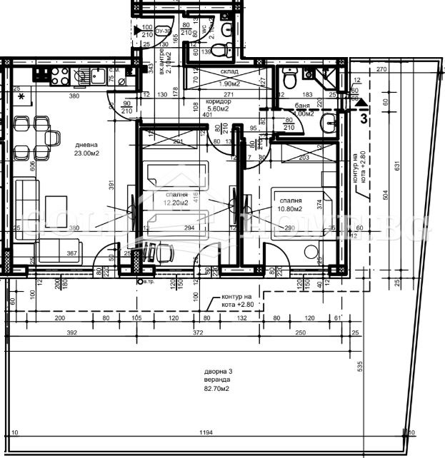 À vendre  2 chambres Plovdiv , Belomorski , 97 m² | 27528773 - image [6]
