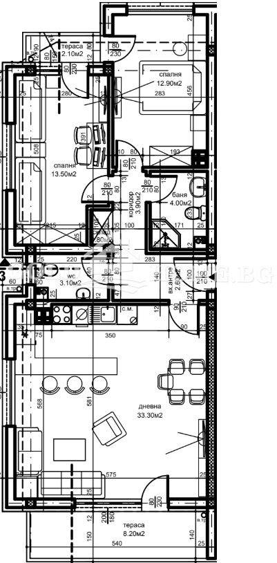 À vendre  2 chambres Plovdiv , Belomorski , 97 m² | 27528773 - image [8]