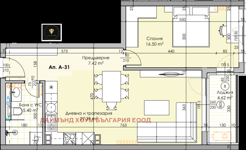 Продава 2-СТАЕН, гр. Пловдив, Кючук Париж, снимка 2 - Aпартаменти - 48566953