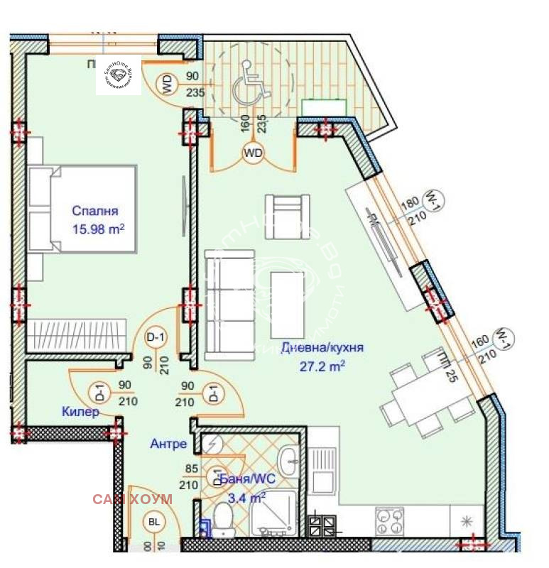 Продава 2-СТАЕН, гр. Варна, Колхозен пазар, снимка 1 - Aпартаменти - 49433632