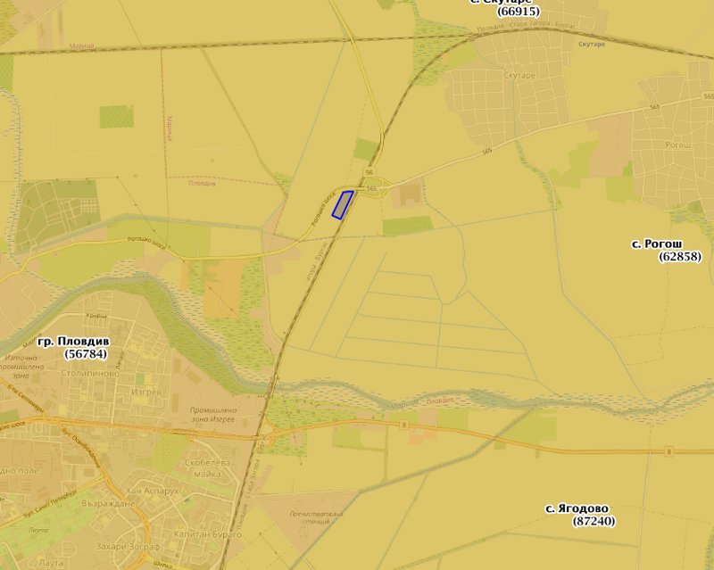 Na prodej  Přistát oblast Plovdiv , Skutare , 32.461 dka | 13788720 - obraz [2]