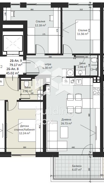 Продава 3-СТАЕН, гр. София, Малинова долина, снимка 2 - Aпартаменти - 49587518