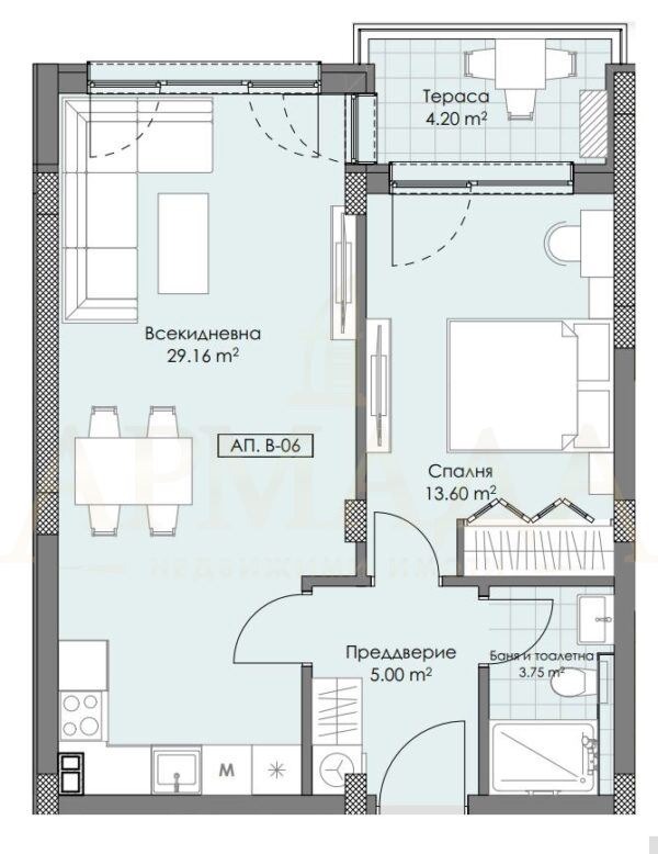 Till salu  1 sovrum Plovdiv , Ostromila , 74 kvm | 40100578 - bild [2]