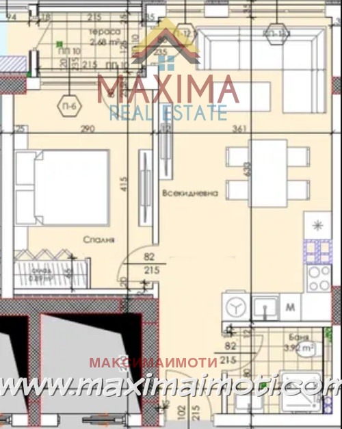 Til salg  1 soveværelse Plovdiv , Trakiya , 66 kvm | 70505593