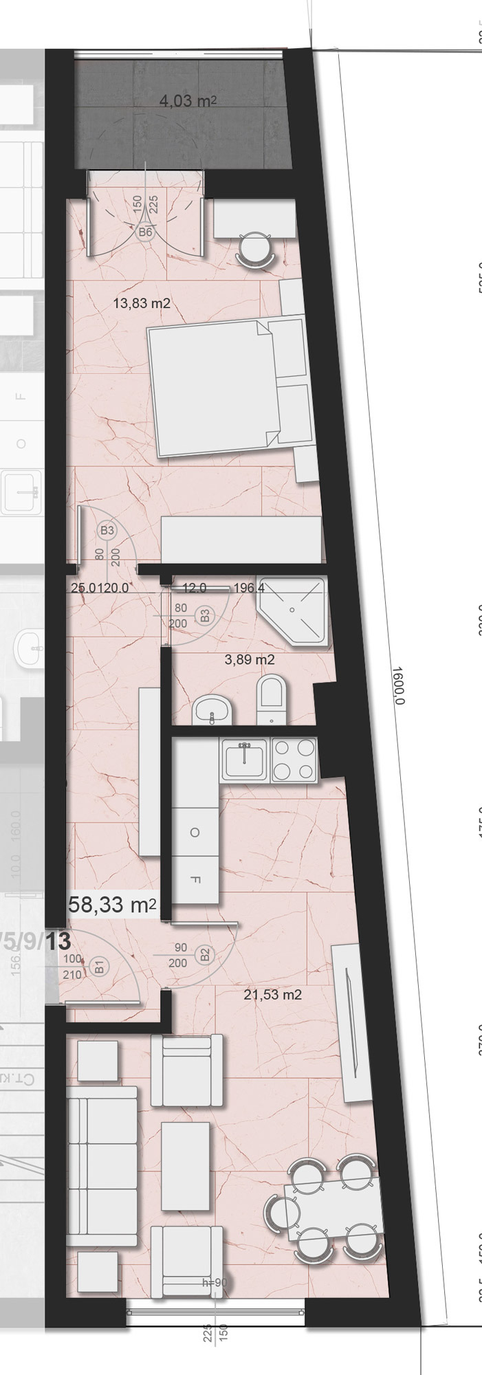 De vânzare  1 dormitor Sofia , Nadejda 2 , 74 mp | 53609663 - imagine [3]