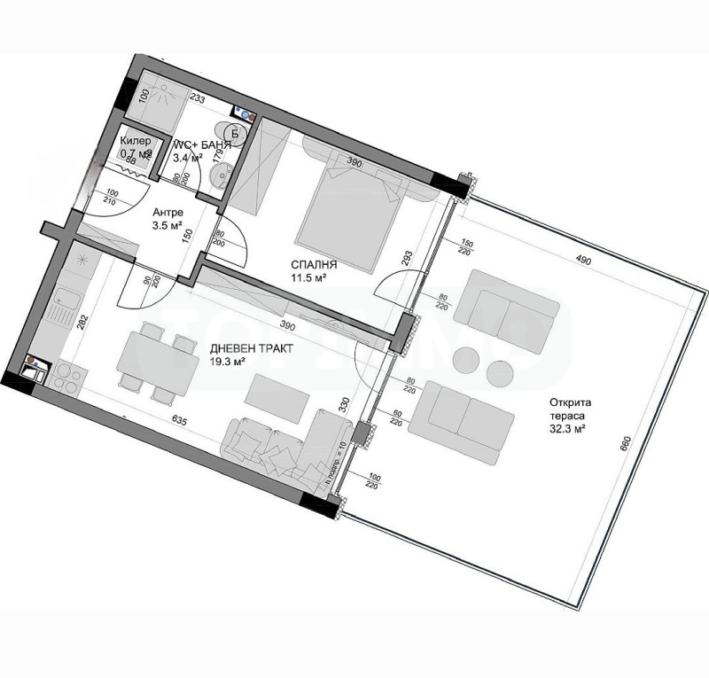Продава 2-СТАЕН, гр. Варна, Владислав Варненчик 1, снимка 6 - Апартаменти - 53506772