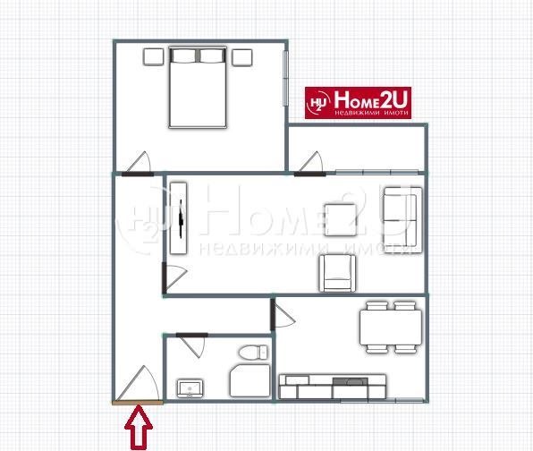 De vânzare  2 dormitoare Plovdiv , Traciia , 60 mp | 30754689 - imagine [6]