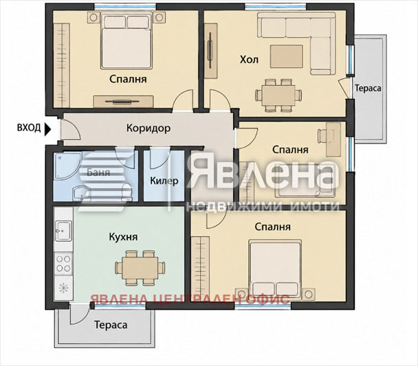 Продава 4-СТАЕН, гр. София, Яворов, снимка 10 - Апартаменти - 56331852
