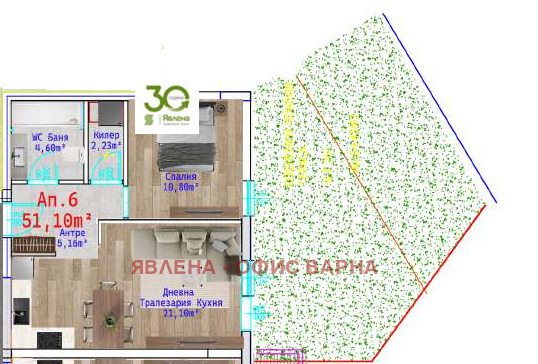 Продава  2-стаен град Варна , Виница , 66 кв.м | 70359332 - изображение [5]